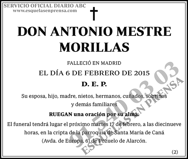 Antonio Mestre Morillas